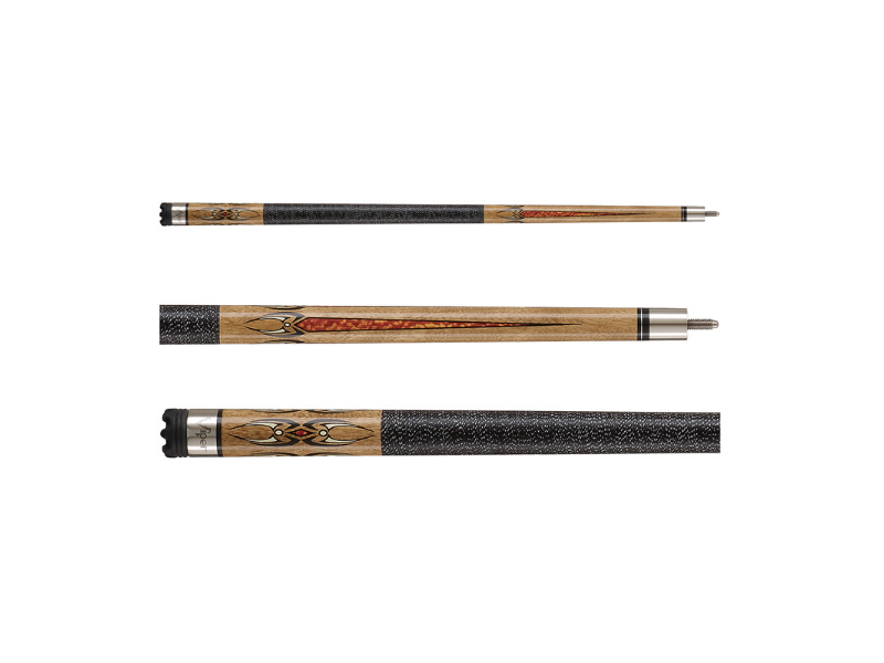 Viper Sinister Black and White Wrap with Brown Stain Billiard/Pool Cue Stick