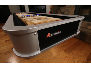 Atomic 9’ Platinum Shuffleboard Table's Corner View
