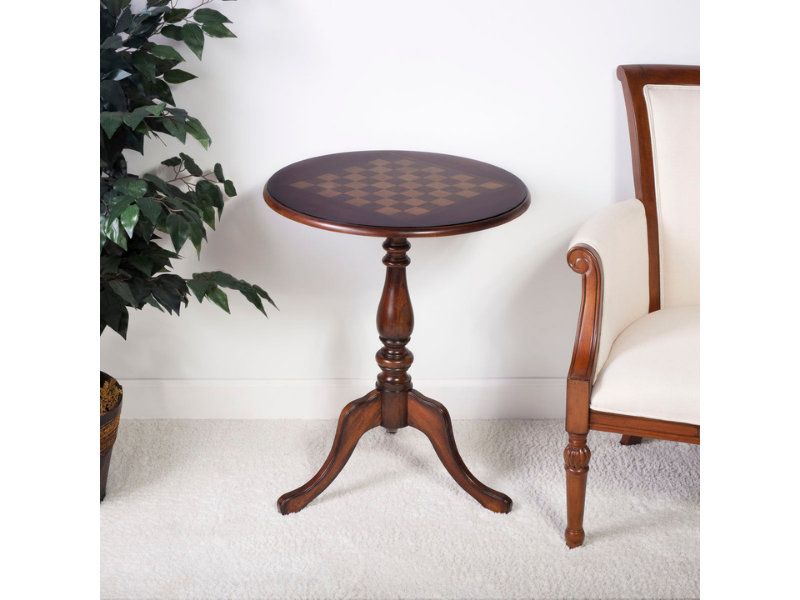 Butler Specialty Company Colbert 22" Round Pedestal Game Table on Display