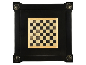 Butler Specialty Company Vincent Black Licorice Multi-Game Card Table's Chess/Checkers Side