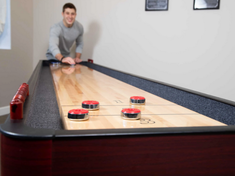 Hathaway Challenger 9 Foot Shuffleboard Table on Display