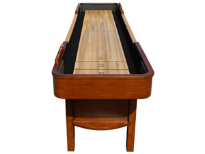 Hathaway Merlot 9 Foot Shuffleboard Table's Front View