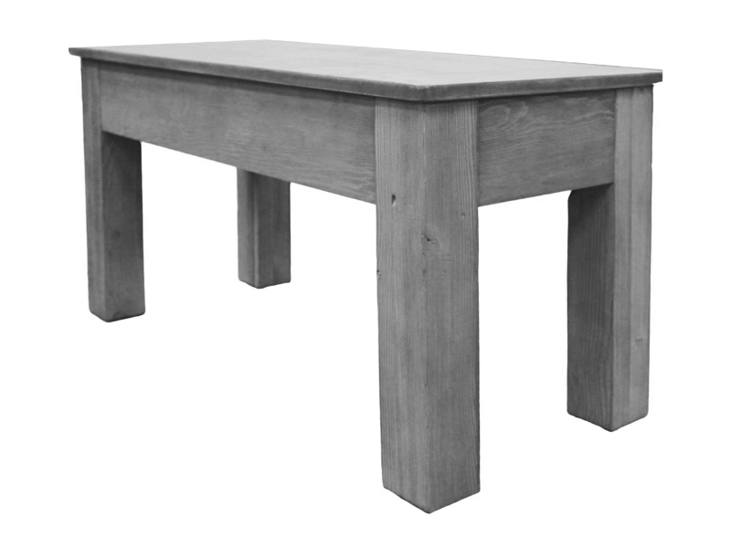 Imperial 36" Unpadded Bench's Corner View