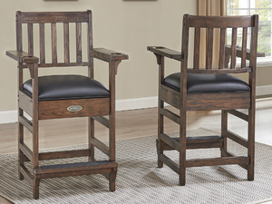 Imperial Premium Spectator Chair with Drawer's Front and Back View