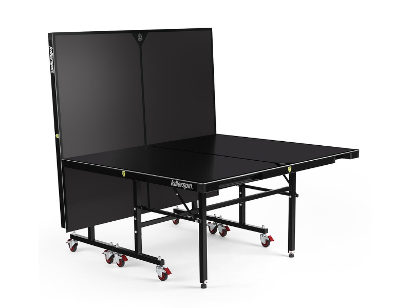 Killerspin MyT7 BlackStorm Outdoor Table Tennis Half Folded