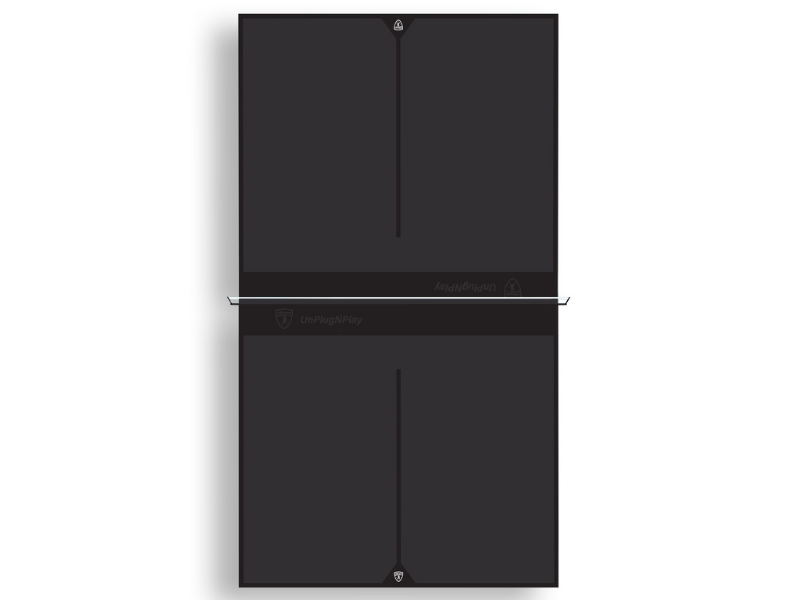 Killerspin Revolution SVR Platinum Black Indoor Table Top View