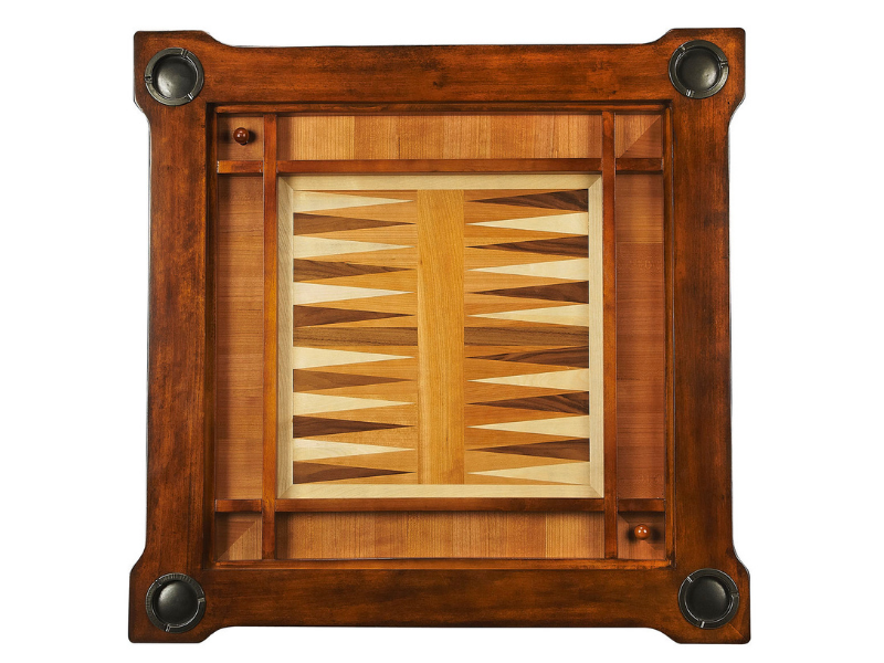 Butler Specialty Company Vincent Antique Cherry Multi-Game Card Table's Backgammon Side