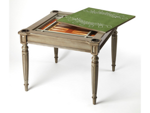 Butler Specialty Company Vincent Silver Satin Multi-Game Card Table's Top Inset