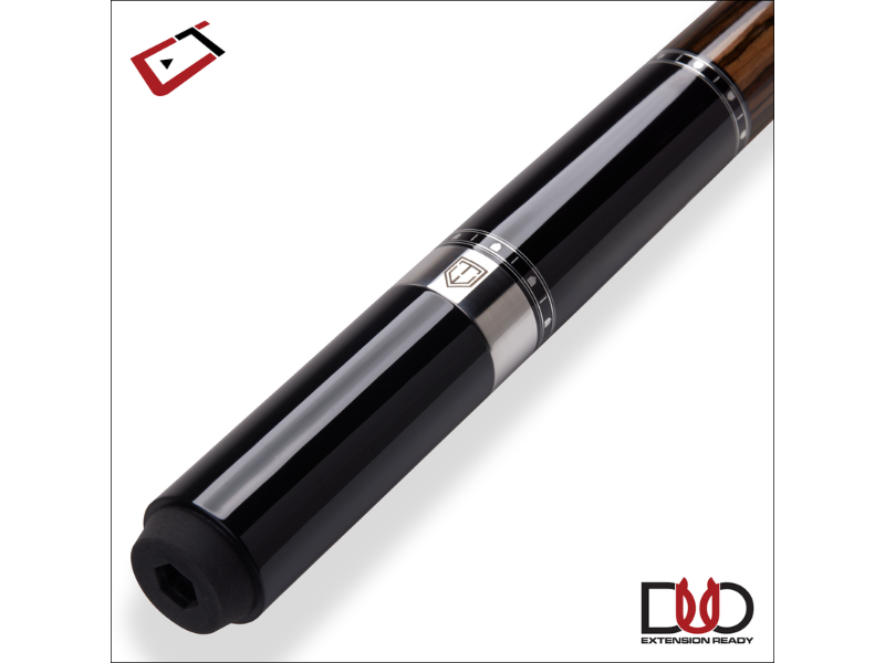 Cuetec Cynergy Truewood Ebony I Cue's Duo Extension Ready Bumper