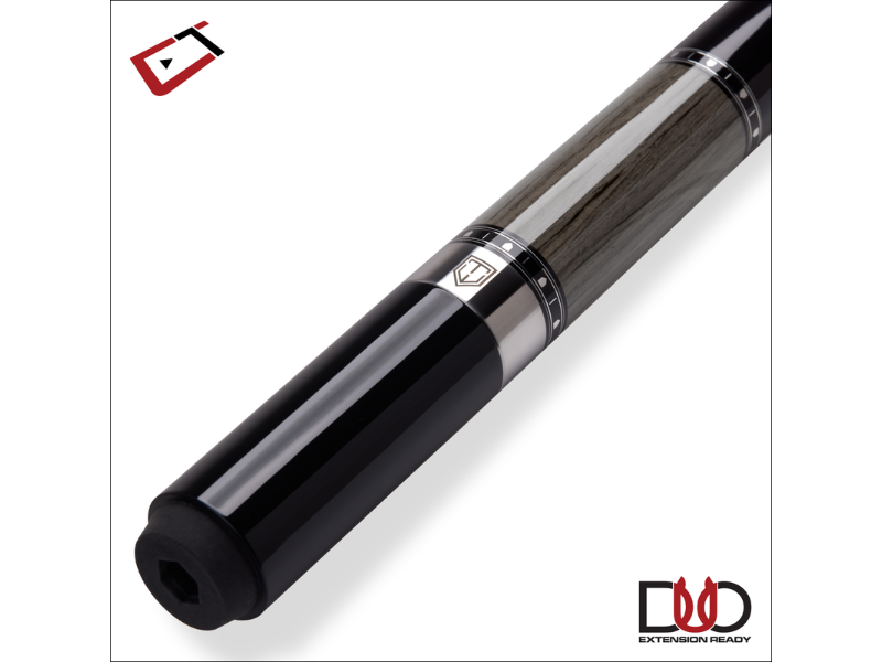 Cuetec Cynergy Truewood Walnut II Cue's Duo Extension Ready Bumper