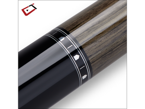 Cuetec Cynergy Truewood Walnut II Cue's Close-up View