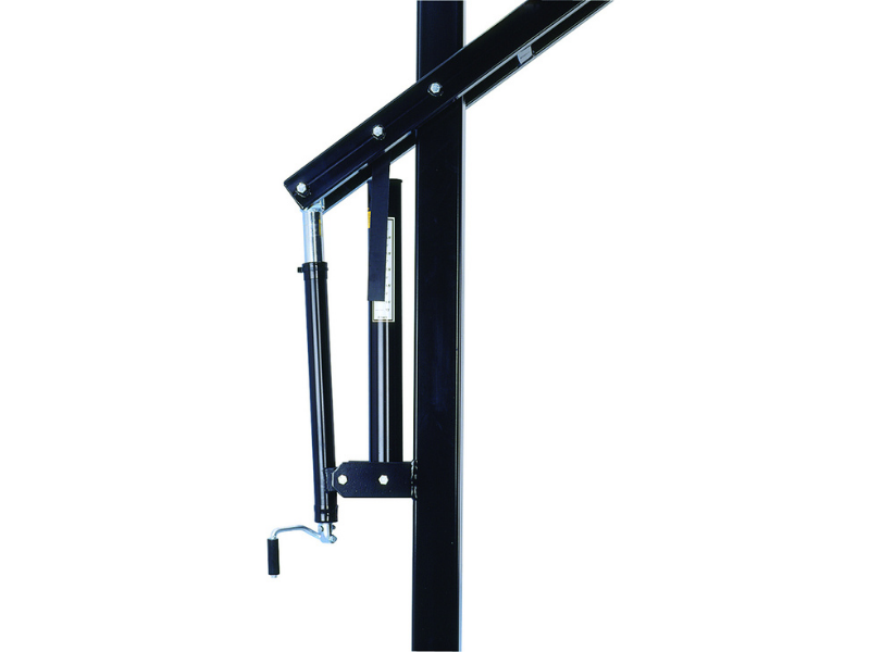 First Team Attack In Ground Adjustable Basketball Goal's Adjustment Feature