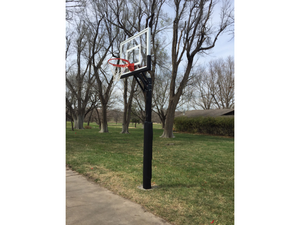 First Team Champ In Ground Adjustable Basketball Goal on Display