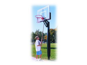 First Team Champ In Ground Adjustable Basketball Goal