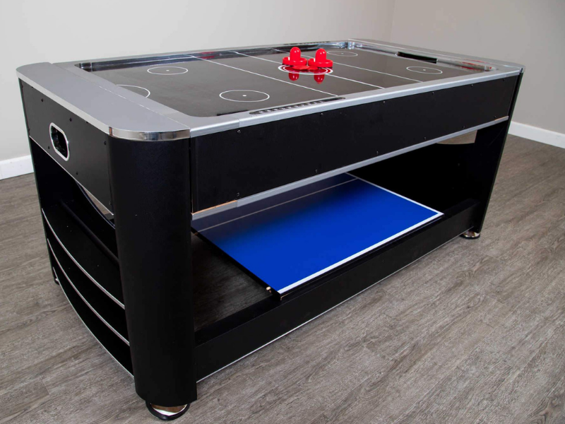 Hathaway Triple Threat 6 Foot 3-in-1 Multi-Game Table's air hockey