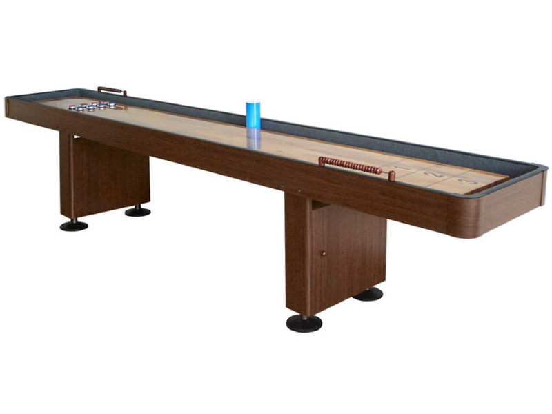 Hathaway Challenger 9 Foot Shuffleboard Table in Walnut