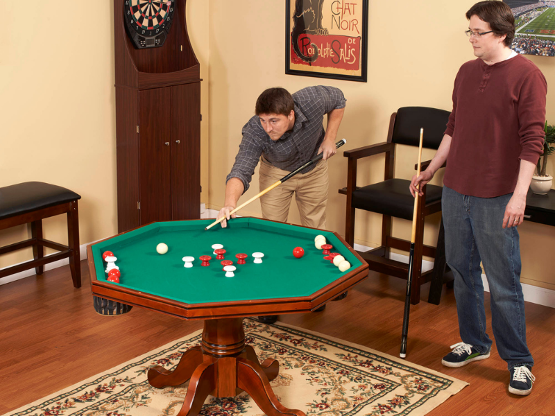 Hathaway Kingston 48" Poker Table Combo Set on display