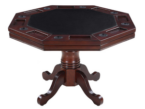 Hathaway Kingston 48" Poker Table - walnut finish