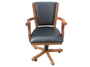Hathaway Kingston 48" Poker Table Combo Set's Chair - oak finish