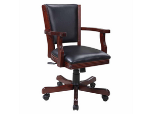Hathaway Kingston 48" Poker Table Combo Set's Chair - walnut finish