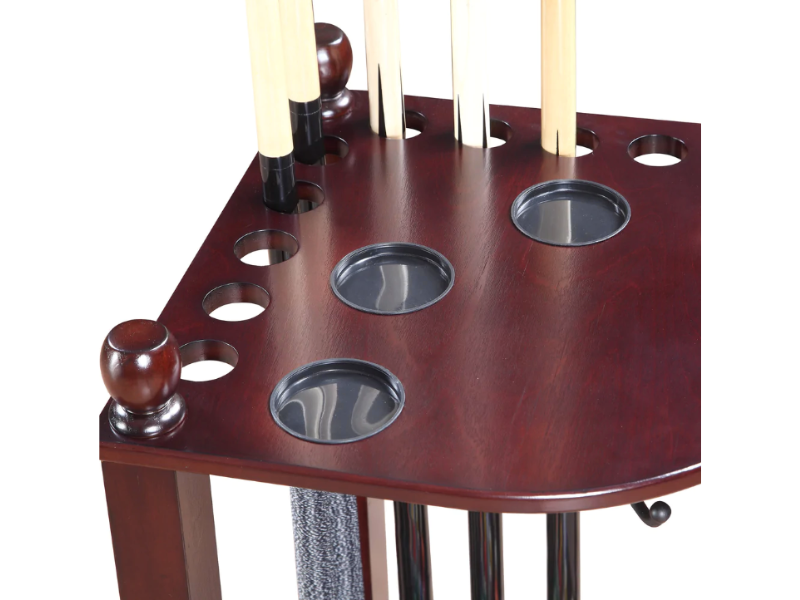 Hathaway Regent 28-in Corner Floor Billiard Cue Rack's Close-up View
