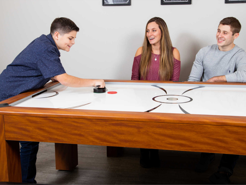 Hathaway Sherwood 7 Foot Air Hockey Table on Display