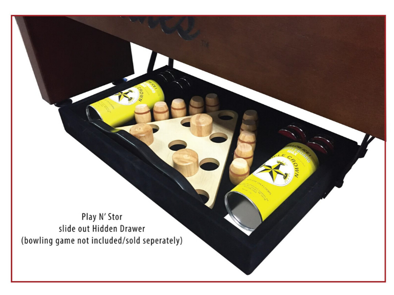 Holland Bar Stool Shuffleboard Table With Hidden Drawer