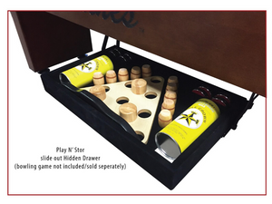 Holland Bar Stool Shuffleboard Table With Hidden Drawer