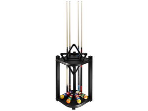 Imperial Double Thick Corner Cue Rack in Black
