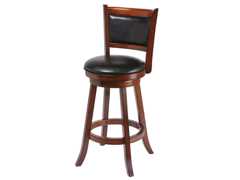 RAM Game Room Backed Barstool in Chestnut