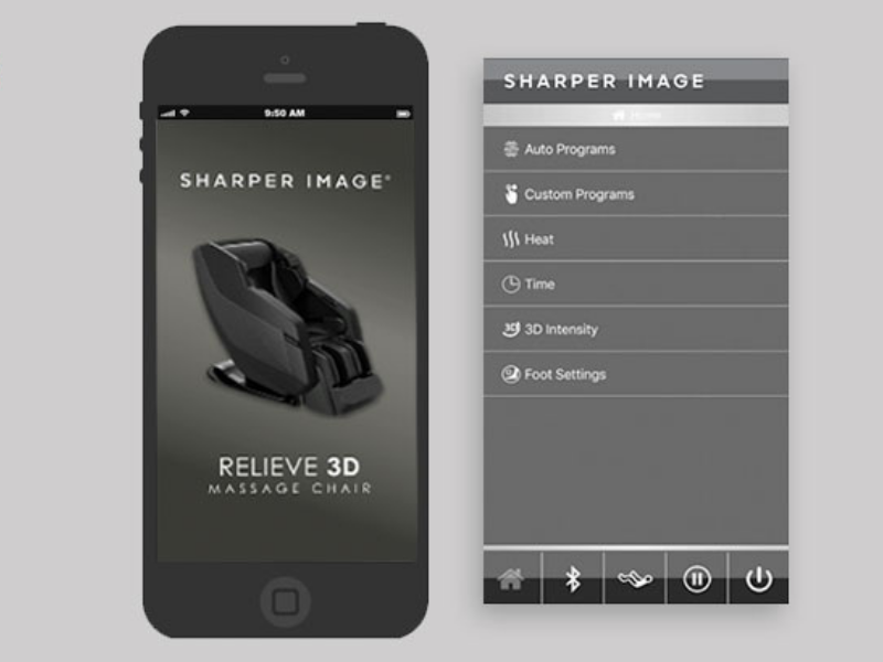 Sharper Image Relieve 3D Massage Chair's App