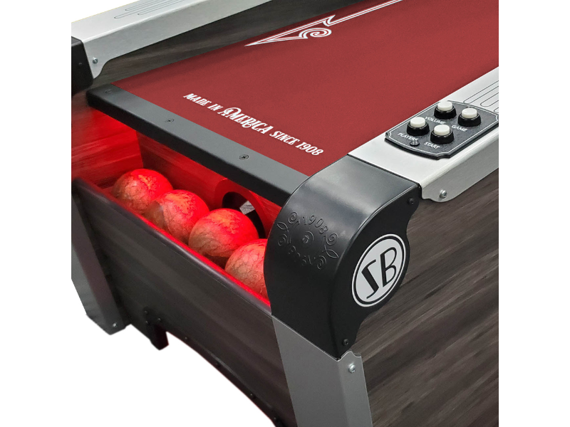 Skee-Ball Home Arcade Premium with Scarlet Cork's Close-up View