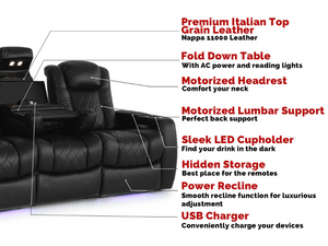 Valencia Tuscany Console Home Theater Seating's Description
