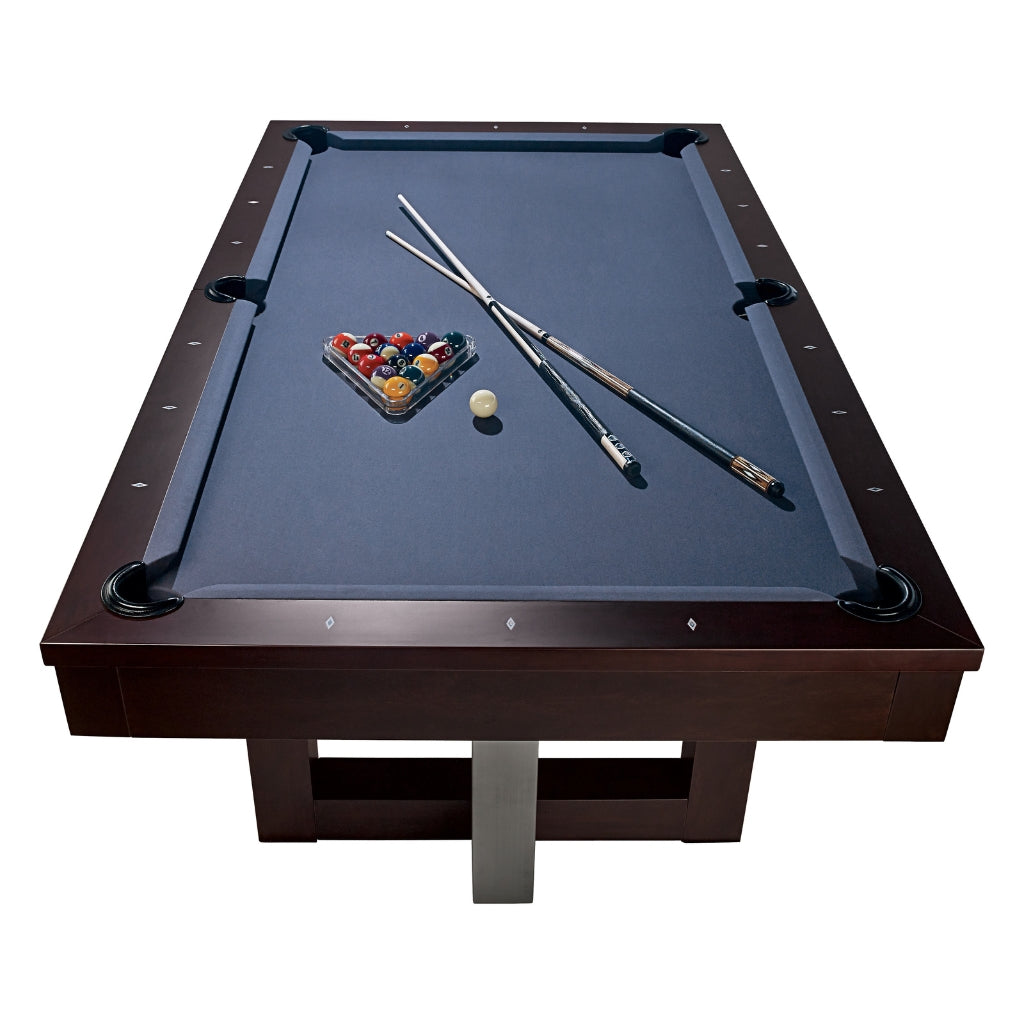 American Heritage Abbey Pool Table Espresso front - Game Room Spot