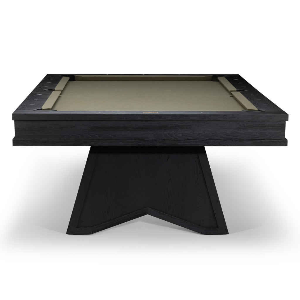 American Heritage Ann Arbor 8 Foot Pool Table Front View - Game Room Spot