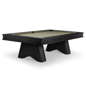American Heritage Ann Arbor 8 Foot Pool Table in Black Ash - Game Room Spot