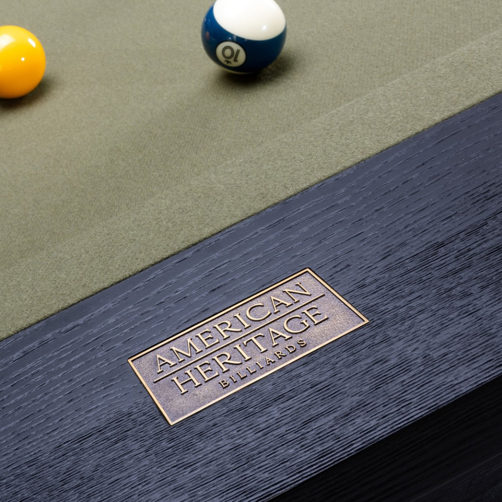 American Heritage Ann Arbor 8 Foot Pool Table Nameplate - Game Room Spot