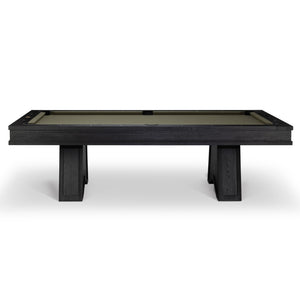 American Heritage Ann Arbor 8 Foot Pool Table Side View - Game Room Spot