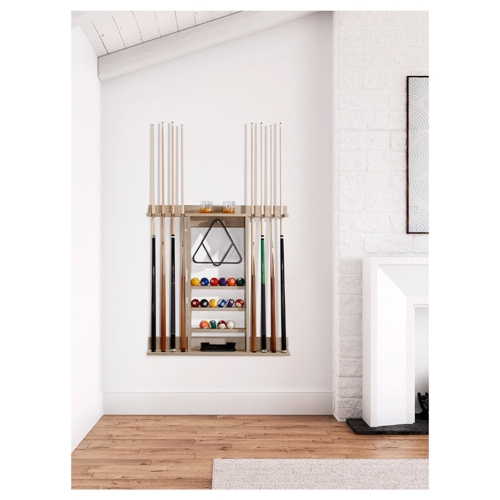 American Heritage Bluegrass 8-Cue Wall Rack | Game Room Spot