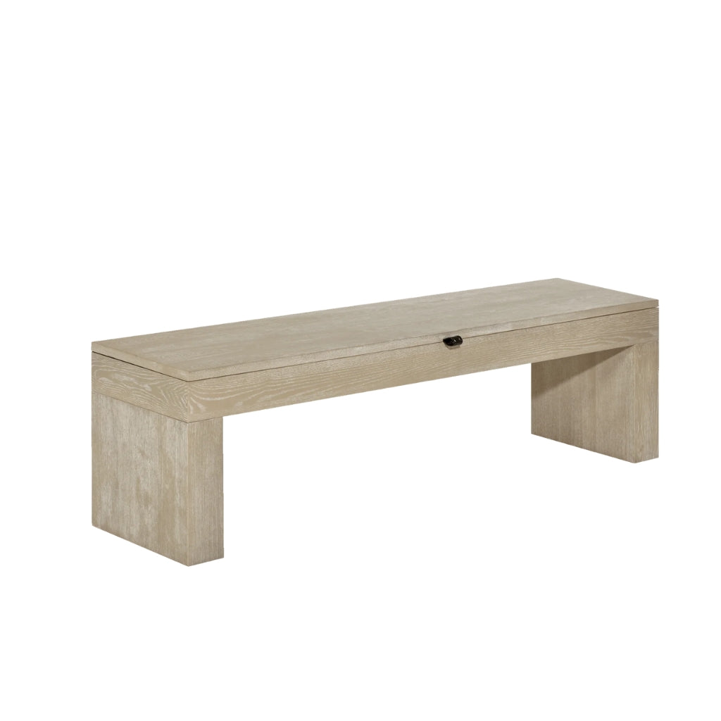 American Heritage Dining Storage Bench in Natural - Game Room Spot