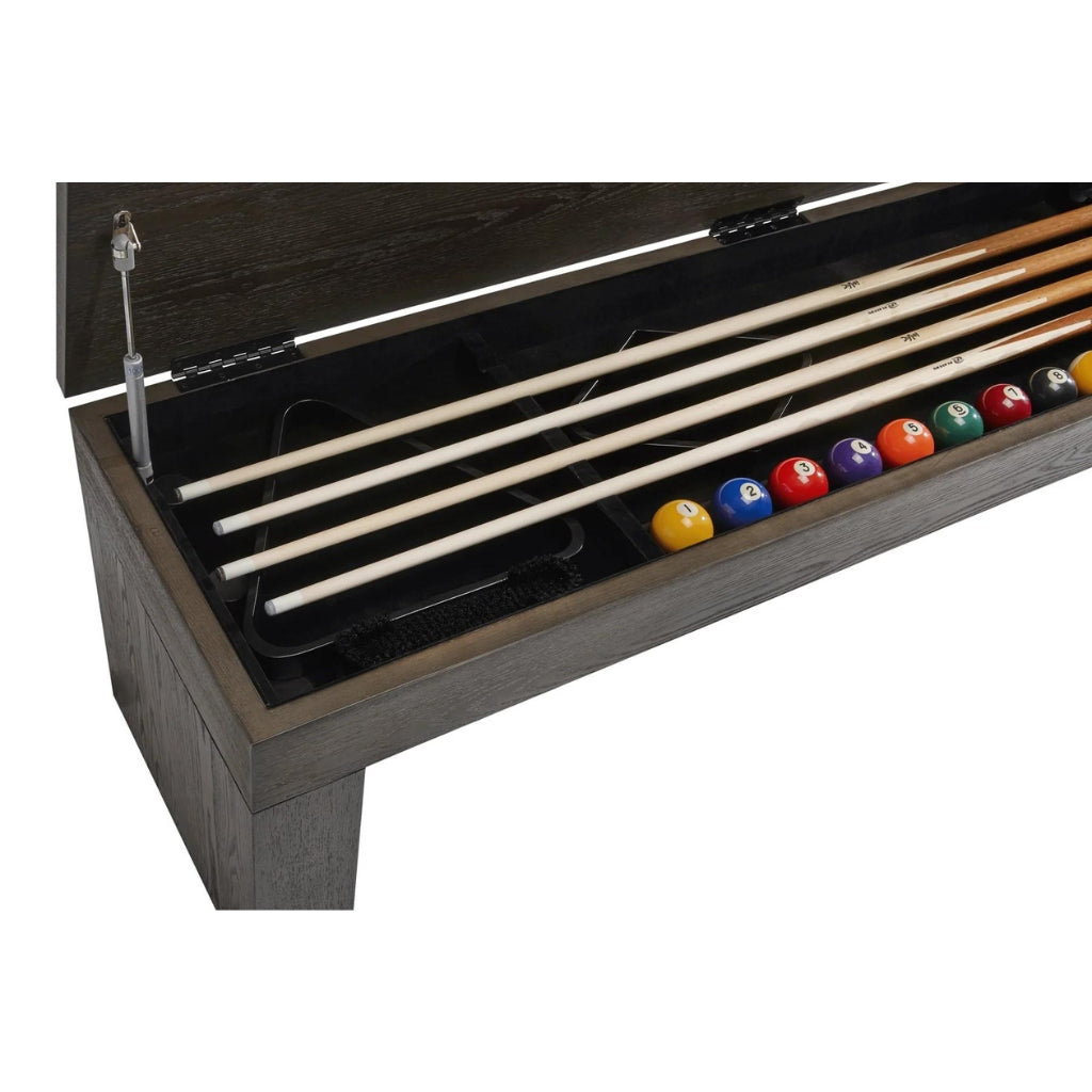 American Heritage Dining Storage Bench Detail - Game Room Spot