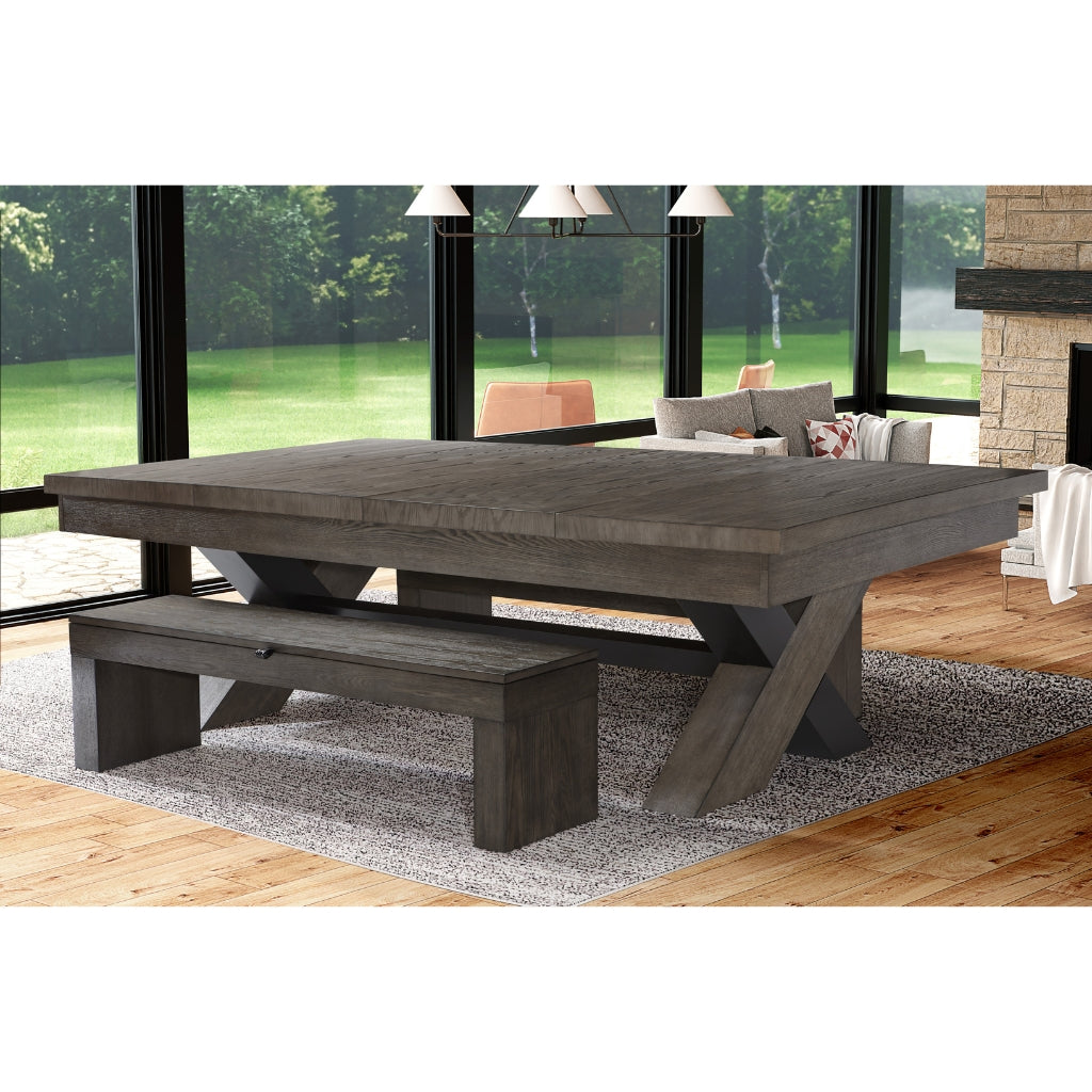 American Heritage Dining Storage Bench Staged - Game Room Spot