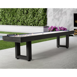 American Heritage Lanai 9 Foot Outdoor Shuffleboard Table Display - Game Room Spot