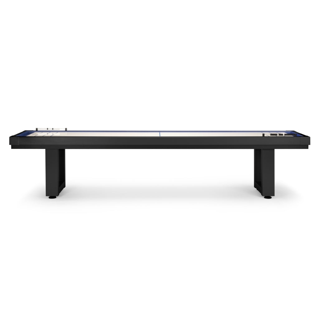 American Heritage Lanai 9 Foot Outdoor Shuffleboard Table Side View - Game Room Spot