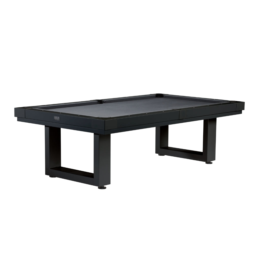 American Heritage Lanai Outdoor Pool Table in Black - Game Room Spot