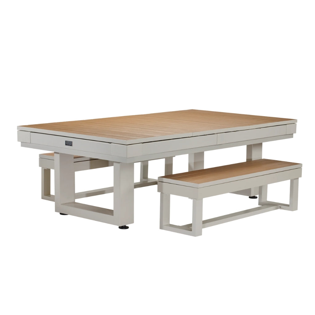 American Heritage Lanai Pool Table Full Set Grey - Game Room Spot