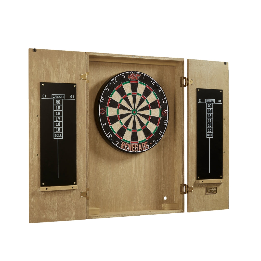 American Heritage Port Royal Dartboard Cabinet - Game Room Spot