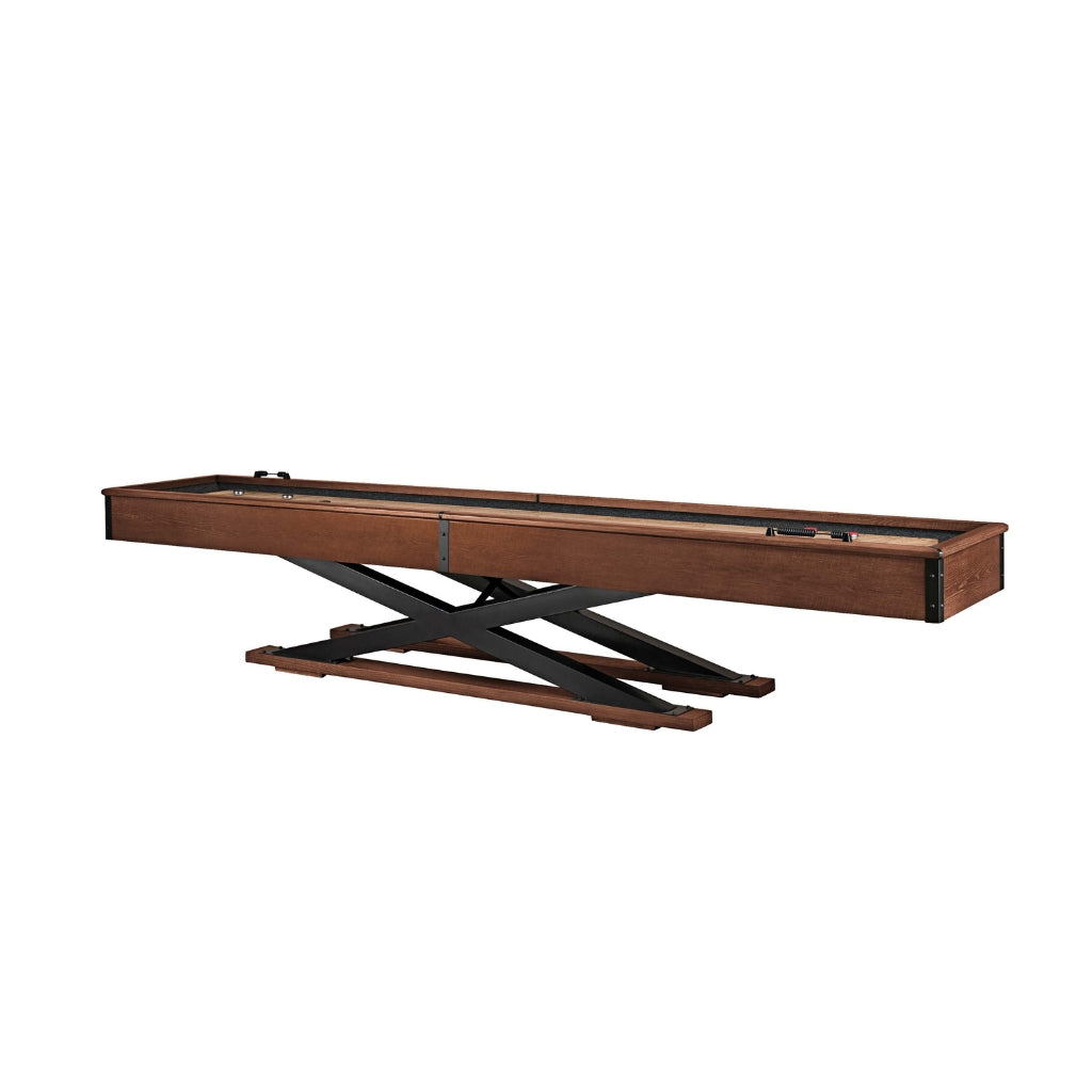 American Heritage Quest 14 Foot Shuffleboard Table in Navajo - Game Room Spot