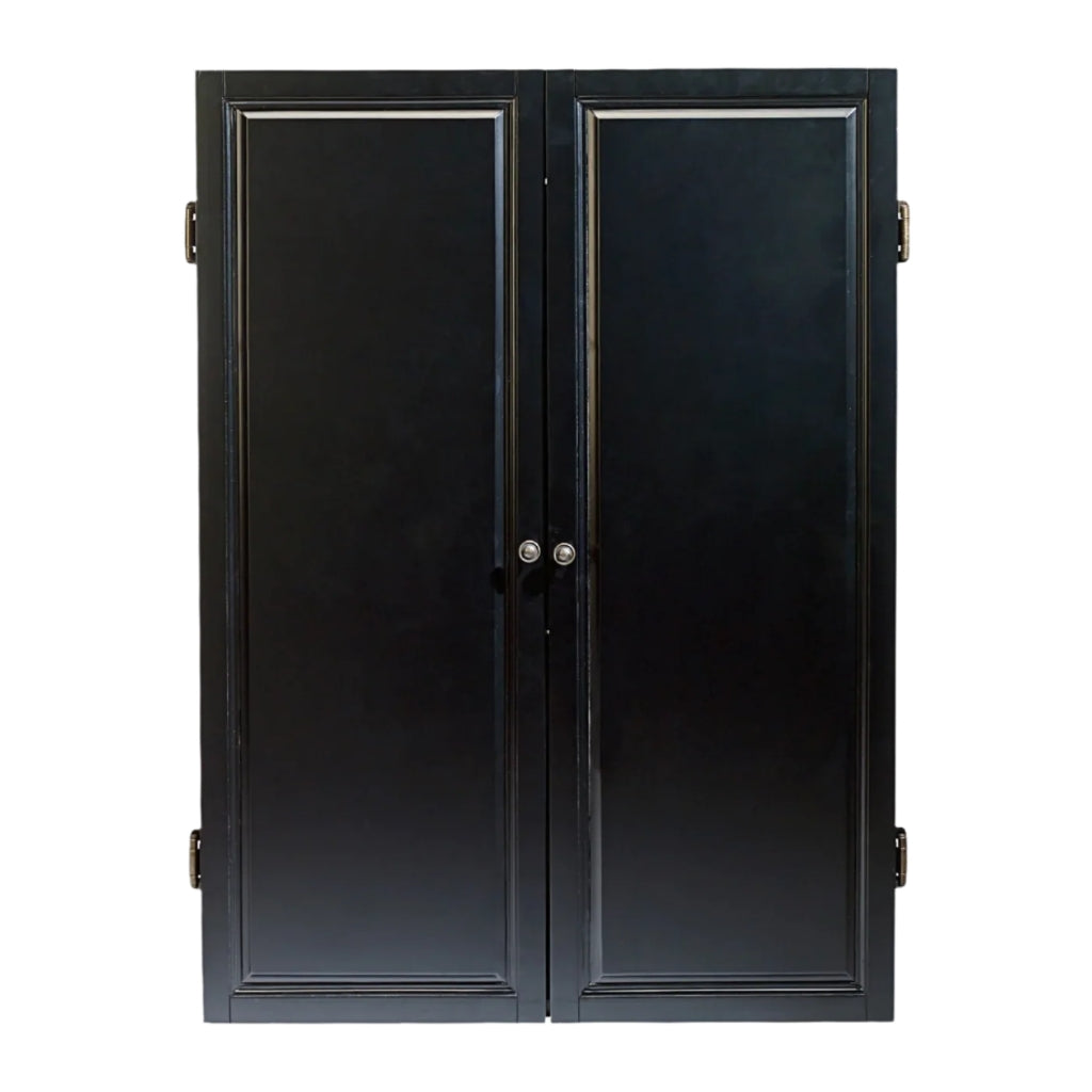 American Heritage Strafford Dartboard Cabinet in Black - Game Room Spot