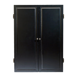 American Heritage Strafford Dartboard Cabinet in Black - Game Room Spot